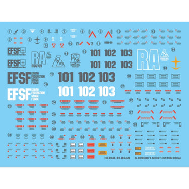 G-Rework CD-H97 Premium Decal for HG RGm-89 Jegan